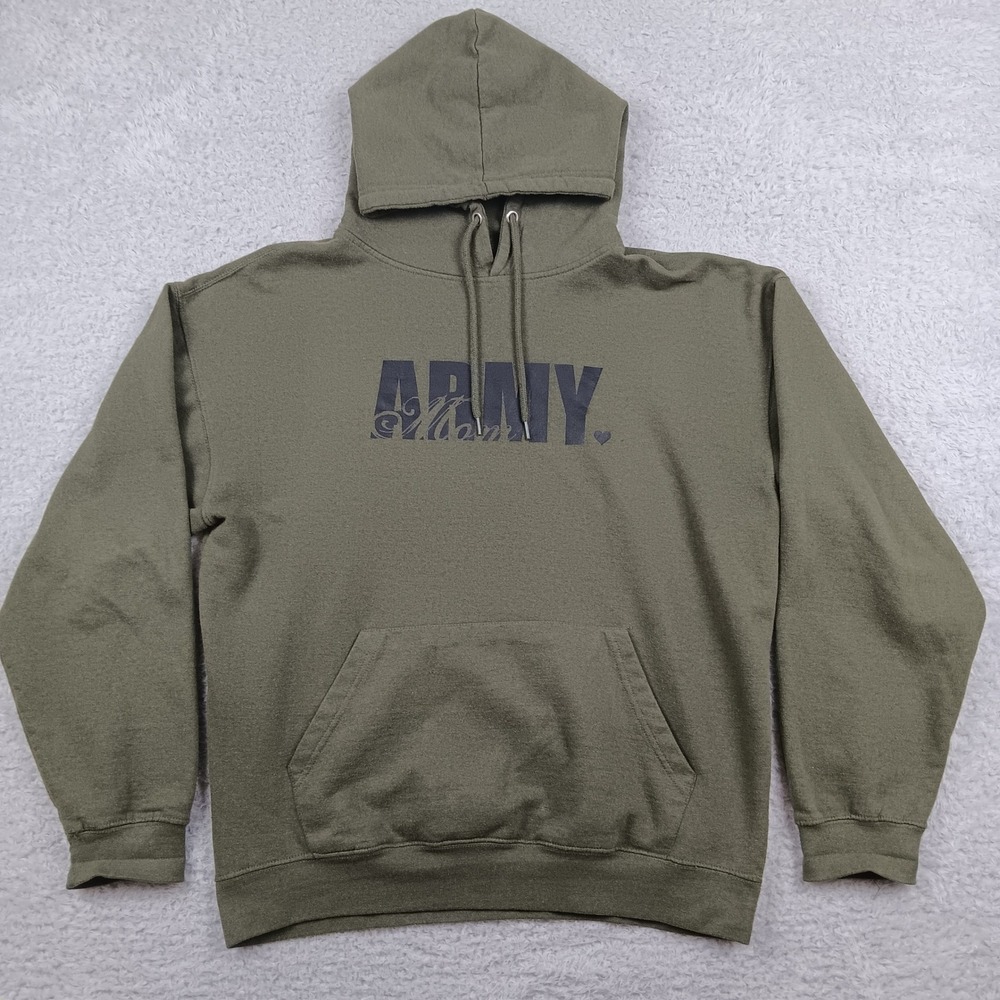 Zero Gravitee Hoodie Army Mom XL Olive Green Graphic Pullover RN 130413